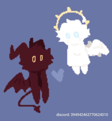 angel oc art, demon oc art Cartoon Angels Cute, Angel And Demon Aesthetic, Angel And Devil Aesthetic, Angel Oc Art, Demon Oc Art, Angel X Demon, Demon X Angel, Angel Oc, Art Demon