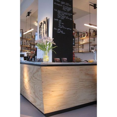 0 Plywood Interior, Bar Inspiration, Retail Inspiration, Cafe Ideas, Cafe Bistro, Counter Design, Coffee Shop Design, Cool Cafe, Shop Interiors