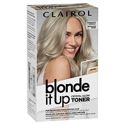 Blonde It Up Crystal Glow Toners Demi-Permanent Hair Dye, Iridescent Emerald Hair Color Hair Color Gloss, Highlights And Balayage, Emerald Hair, Sheer Veil, Glow Hair, Dark Blonde Hair Color, Demi Permanent, Hair Toner, Dyed Blonde Hair