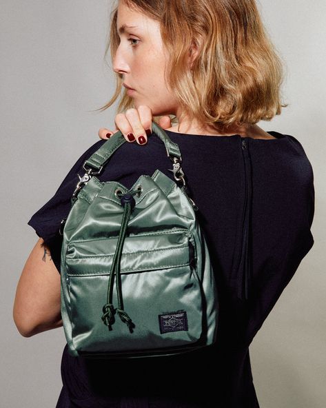 Porter Bag Yoshida, Porter Bag, Porter Yoshida, Green Balloon, Bag Pack, Notting Hill, The Balloon, Bagpack, Sage Green