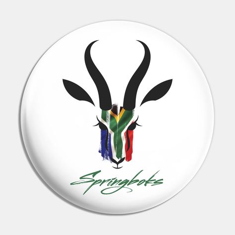 South African Rugby, Springbok Rugby, Rugby Ball, Rugby Team, Rugby Union, Custom Magnets, Custom Pins, South African, The South