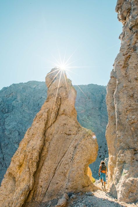 Crete Mountains, Samaria Gorge, Greece Packing List, Mountain And Sea, Greek Mountains, Abandoned Village, Cheap Flight, Cheap Flight Tickets, Flight Tickets