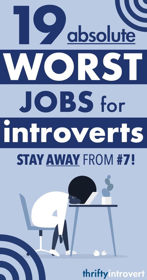 Avoid these WORST jobs for introverts that'll cause burnout! Draining jobs. Bad careers for introverts. Jobs that'll give you an introvert hangover! Jobs For Extroverts, Unique Jobs For Women, Isfj Jobs, Introverts At Work, Best Jobs For Introverts, Jobs For Introverts Career, Remote Jobs For Introverts, Introvert Hangover, Job For Introverts