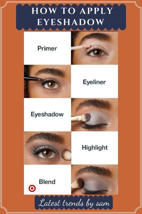 Makeup tip about how to apply Eyeshadow Make Up Diy, For Eye Makeup, Apply Eyeshadow, Mekap Mata, Makeup 101, Classic Makeup, Makeup Tip, Beauty Make-up, How To Apply Eyeshadow