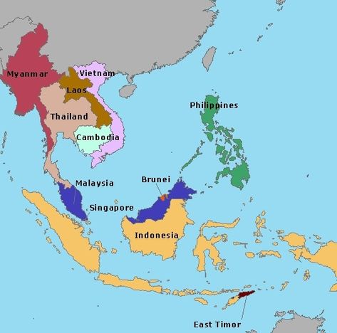 South East Asia Map, East Asia Map, Asian Maps, Peta Asia, Savage Animals, Maps Aesthetic, Country Information, Album Cover Wallpaper Collage, High School Art Projects