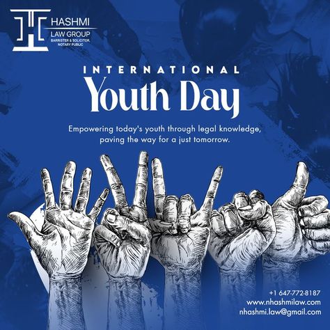 🌟 Celebrating boundless dreams and vibrant voices on International Youth Day! 🌍 Let's empower and uplift the young minds shaping our world's tomorrow. Together, we inspire progress and embrace limitless possibilities. 🌟 Happy International Youth Day! 🌍🎉 #hashmilawgroup #InternationalYouthDay #YouthDay2023 #YouthEmpowerment #YouthVoices #EmpowerYouth #YouthInspiration #YouthFuture #YouthDreams #YouthSuccess Tomorrow Together, International Youth Day, Youth Work, Youth Empowerment, Iphone Wallpaper Hipster, Youth Day, Notary Public, The Voice