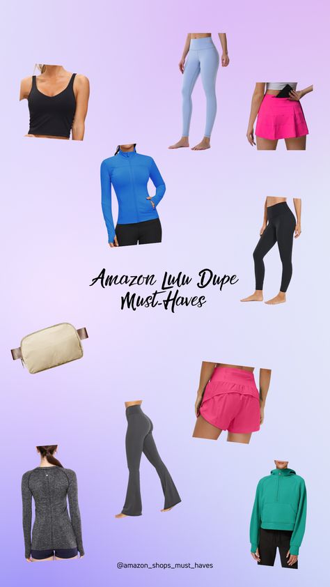 Ready for back-to-school shopping without breaking the budget? Shop the best Lululemon dupes on Amazon for comfy and stylish altheticwear! Cheap Lululemon Items, Lulu Must Haves, Best Leggings On Amazon, Lululemon Look Alike Amazon, Dhgate Lululemon, Workout Outfits Amazon, Cheapest Things From Lululemon, Cheap Lululemon, Lululemon Amazon