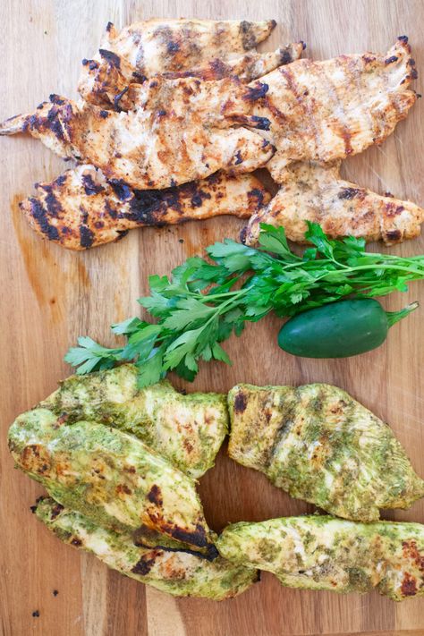 Green Goddess Grilled Chicken - Lillie Eats and Tells Chipotle Grilled Chicken, Green Goddess Chicken, Honey Grilled Chicken, Steak Grilled, Grilled Chicken Strips, Healthy Tacos Salad, Macro Recipes, Easy Marinades, Honey Chipotle