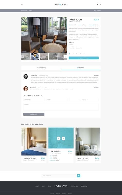 Rent a Hotel - Hostel & Guest House Booking Website PSD Template #amp, #Guest, #Hostel, #Rent Booking Website, Free Hotel, Inspirational Artwork, Web Development Design, Psd Templates, Guest House, Family Room, Template Design, Web Design