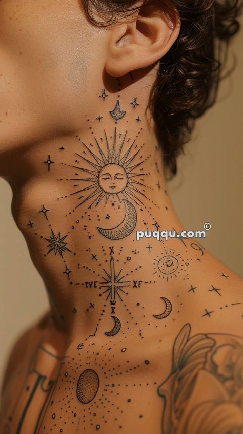 Stunning Tarot Card Tattoo Ideas for Meaningful Body Art The Sun Tarot Tattoo Design, Tarot Tattoo Ideas, Tarot Card Tattoo Ideas, Card Tattoo Ideas, Tarot Tattoos, Esoteric Tattoo, Deep Tattoo, Medium Tattoos, Learn To Tattoo