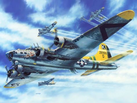 B-17G "A Bit O' Lace" - Stu-Art Wwii Plane Art, Erich Hartmann, Flying Fortress, Wwii Fighters, Aircraft Painting, Wwii Plane, Airplane Art, Ww2 Planes, Aircraft Art