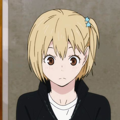 #yachi #haikyuu #karasuno Yachi Icon, Blue Box, Anime Character, Blonde, Anime, Hair, Blue