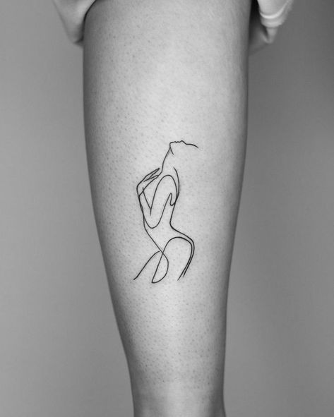 Continuous Line Tattoo, Simple Heart Tattoos, Line Drawing Tattoos, Feminist Tattoo, Self Love Tattoo, Single Line Tattoo, Silhouette Tattoos, Fine Line Tattoo, Line Tattoo