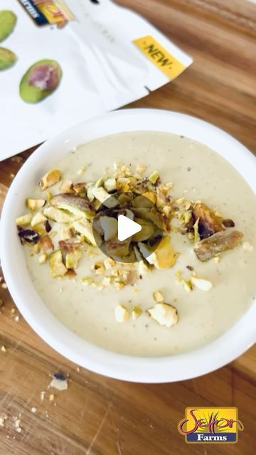 Setton Farms on Instagram: "Summer delight with this Creamy Pistachio Ice Cream made with Setton Farms Raw Pistachio Kernels 🫶 It’s super easy to make, but it tastes amazing! 😋 Want some? Get the recipe below 💚 #PoweredByPistachios
🎥: @sararsiskind 

Ingredients:
2 cups plain Greek yogurt
1 1/4 cup Setton Farms Raw Pistachio Kernels
1- 2 tablespoons of honey

Directions:
1) Add 1 cup of the pistachios to a large bowl of water and let soak for 1-2 hours.
2) Drain the pistachios from water and add the pistachios and the yogurt to a high-power blender and blend until creamy.
3) Add the honey to the blender and mix.
4) Pour the pistachio yogurt mixture into 2 small bowls
5) Crush the remaining 1/4 cup pistachios and top each bowl evenly
6) Cover each bowl with plastic wrap and freeze overn Pistachio Yogurt, Raw Pistachios, Pistachio Ice Cream, Creamy Desserts, Plain Greek Yogurt, Instagram Summer, Plastic Wrap, Large Bowl, Blood Sugar