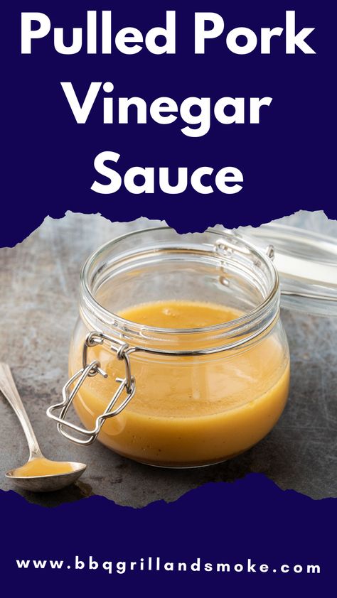 Pulled Pork Vinegar Sauce, Vinegar Sauce Recipe, Smoked Chicken Rub, Grilled Pork Shoulder, Chicken Rub Recipes, Jelly Meatball Recipe, Pulled Pork Sauce, Vinegar Bbq Sauce, Vinegar Coleslaw