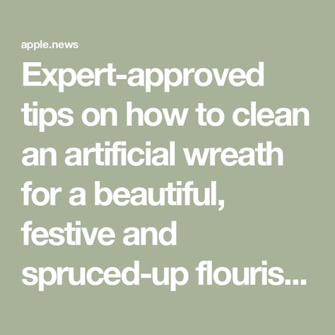 Expert-approved tips on how to clean an artificial wreath for a beautiful, festive and spruced-up flourish — Homes & Gardens Preserved Boxwood Wreath, Preserved Boxwood, Boxwood Wreath, Artificial Wreath, How To Use, Wreath, Home And Garden, Festival