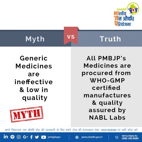 PMBJP Quality Generic Medicines are procured from WHO-GMP compliant manufacturers only and are completely safe to use. They are thoroughly tested at NABL accredited labs before reaching the Janaushadhi Kendras. Generic Medicines, Medicine, Quick Saves