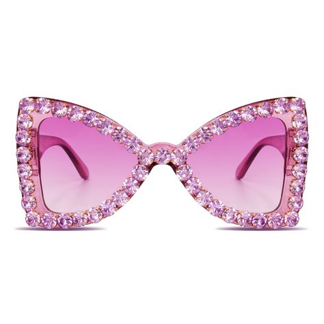 PRICES MAY VARY. Sparkly & Bold Statement Series: large size, thick rim with sparkling faux diamond decorated butterfly cat eye frame, super blingy. Harry style glasses great for clubbing, concert, costume party, trips to vegas Quality Build: Sturdy big pc frame, tested reinforced metal hinge, one piece nose pads, don't get your hair caught, impact-resistant clear lenses One Size Fits All: These are stylish sunnies, suitable for different face shapes, instantly uplift your outfit UV400 Protectio Bedazzled Glasses, Harry Styles Glasses, Disco Accessories, Rave Glasses, Butterfly Cat, Different Face Shapes, Harry Style, Glitter Glasses, Style Glasses