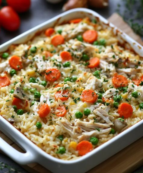 Best Chicken And Rice Casserole Dinners With Chicken And Rice, Chicken And Leftover Rice Recipes, Chicken And Rice And Veggies, Best Chicken And Rice Casserole, Brown Rice Casserole Recipes, Chicken Thigh And Rice Recipe, Meals To Make With Chicken, Cooked Rice Recipes, Chicken And Rice Crockpot