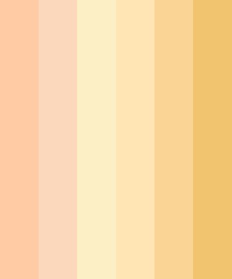 Peach Pastel Color Palette Peach Colored Rooms, Peach Color Palette, Peach Color Palettes, Color Melon, Yellow Palette, Orange Palette, Orange Color Palettes, Pastel Color Schemes, Yellow Colour Scheme