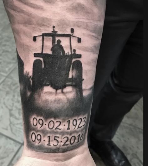 John Deer Tattoo Ideas, John Deer Tattoo, Tractor Tattoo Memorial, Tractor Tattoo, Deer Tattoo Ideas, Deer Tattoo, Tattoo Art Drawings, Family Tattoos, Tattoo Art