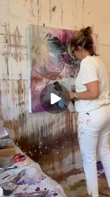 Gestural Abstraction, Florida Artist, Abstract Art For Sale, Instagram People, Art Tools, Painting Process, Mark Making, Abstract Artists, Female Artists