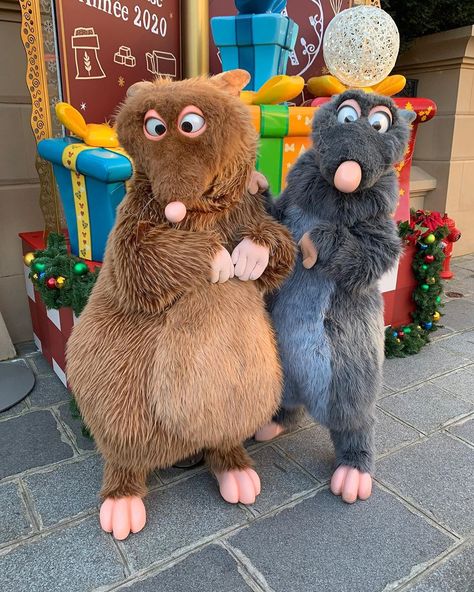 @charactersphotosblog on Instagram: “#remy #Émile #ratatouille #disney #disneycharacters #disneyparks #disneylandparis #waltdisneystudios” Remy And Emile, Ratatouille Disney, Carnaval Outfit, Character Costume, Mascot Character, Book Week, Cute Halloween Costumes, Disney Theme Parks, Happiest Place On Earth