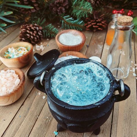 Gratitude Potion Mini-Kit Recommended for ages 3 | Etsy Cast Iron Cauldron, Iron Cauldron, Party Kits, Water Play, Rose Quartz Crystal, Enchanted, Cast Iron, Biodegradable Products, It Cast