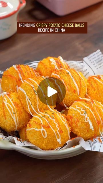 Wayne Shen on Instagram: "Easy and quick crispy potato cheese balls recipe, do you want to try? #recipe #cooking #potato #cheese #airfryer" Potato Cheese Balls Recipes, Potato Cheese Balls Recipe, Cheese Balls Recipe, Potato Cheese Balls, Potato Cheese, Cheese Ball Recipes, Cheese Balls, Crispy Potatoes, Balls Recipe