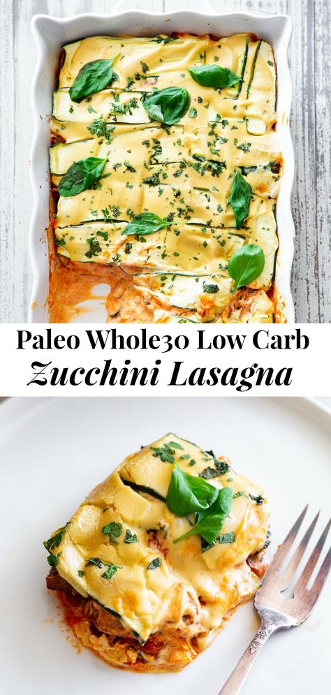 Lasagna With Sausage, Paleo Lasagna, Bbq Chicken Bites, Low Carb Zucchini Lasagna, Sliced Zucchini, Paleo Zucchini, Sausage Marinara, Sausage Lasagna, Veggie Lasagna