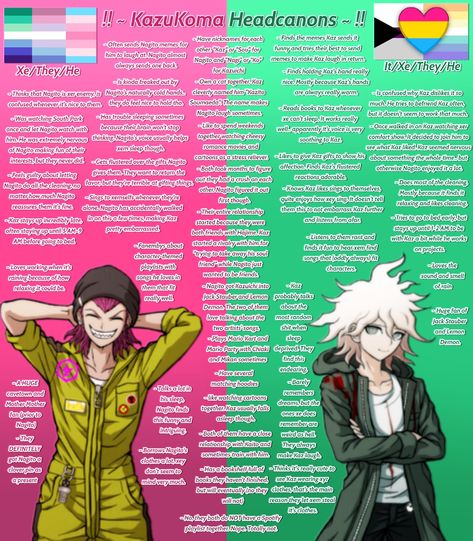 I'm just spreading the ship and my headcanons for them :)) Proship Headcanons, Ship Headcanons, Genshin School Headcanons, Headcanons Project Sekai, Nagito Headcanons, Headcanon Sexuality, Danganronpa Headcanons Sprite, Owning A Cat, Danganronpa