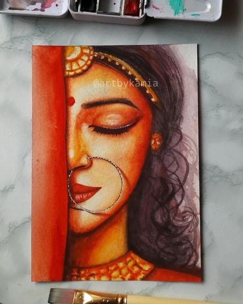 Water Colour Sketch Ideas, Unique Canvas Painting Ideas, Modern Art Canvas Painting, Fabric Painting Techniques, Butterfly Art Painting, Semi Realistic, Beautiful Art Paintings, Watercolor Sketching And Journaling, Girly Drawings