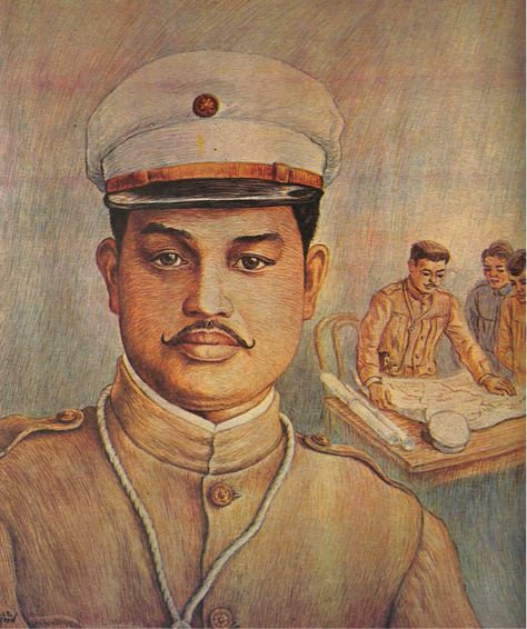 “General Antonio Luna” by EZ Izon. By permission of the family and heirs of the late artist. General Antonio Luna, Noli Me Tangere Characters, Apolinario Mabini, Filipino Heroes, Heneral Luna, Antonio Luna, Philippine Revolution, General Luna, Philippine Army