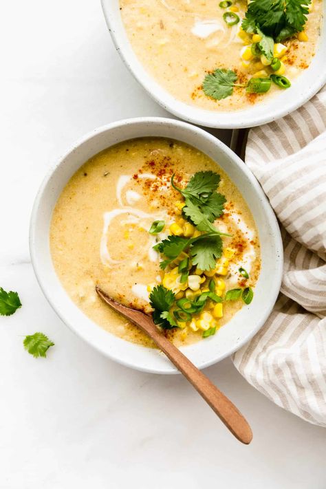 Corn Chowder Vegan, Vegan Corn Chowder, Raw Almond Butter, Almond Butter Recipes, Raw Nuts, Corn Chowder Recipe, Chowder Soup, Chowder Recipe, Easter Brunch Food