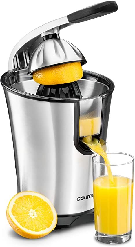 Citrus Juicer, Juicer, Easy Storage, Home Kitchen, Juice, Stainless Steel, Orange, Glass