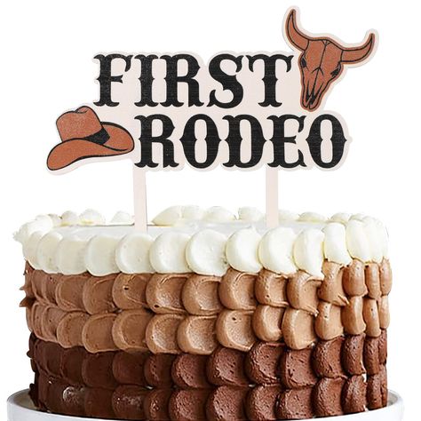 Cowboy Smash Cake Boys, 1st Cowboy Birthday Party, First Rodeo Birthday Ideas, Western First Birthday Cake, This Ain’t My First Rodeo Birthday Theme, Western Cake Smash, First Rodeo Smash Cake, Rodeo Smash Cake, Rodeo Birthday Decorations