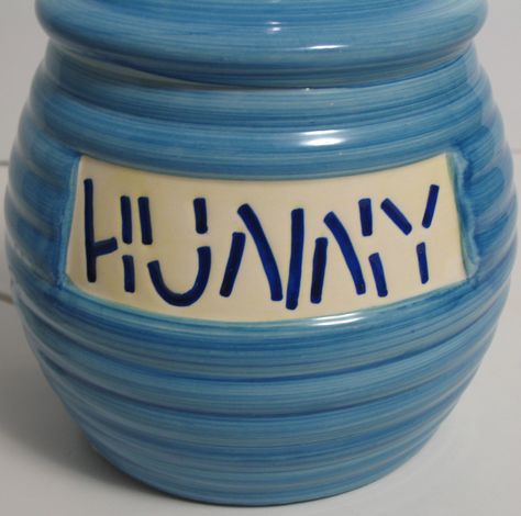 Love the blue color of this Winnie the Pooh Hunny pot. Add a lampshade and you'll have a gorgeous bedroom lamp! #winniethepooh #hunny #honey #ck $49.95 Winnie The Pooh Lampshade, Winnie The Pooh Hunny Pot, Pooh Hunny Pot, Themed Baby Nursery, Winnie The Pooh Hunny, Hunny Pot, Bedroom Lamp, Cobble Hill, Gorgeous Bedrooms