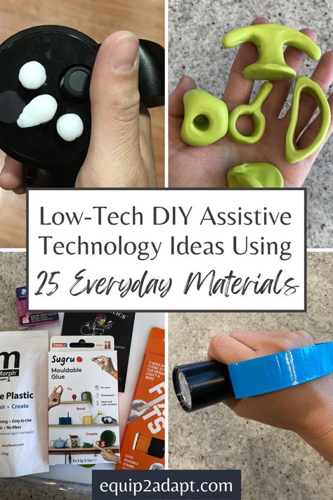 Homemade Adaptive Equipment, Low Tech Assistive Technology Diy, Diy Assistive Technology, Adaptive Equipment Occupational Therapy, Low Tech Assistive Technology, Adaptive Equipment Diy, Adaptive Devices, Everyday Challenges, Occupational Therapy Assistant