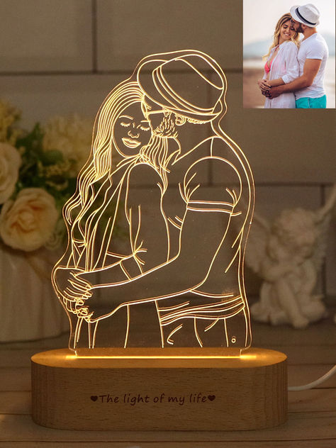 Photo Lamp, Creative Birthday Gifts, 3d Night Light, Personalized Anniversary Gifts, Mens Anniversary Gifts, Anniversary Gifts For Couples, Anniversary Gifts For Him, Birthday Gifts For Boyfriend, Dog Mom Gifts