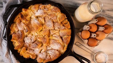 The Best Bread Pudding Recipe | The Joyce of Cooking Pudding Bread Recipe, Bread Pudding Recipe Easy, Best Bread Pudding, Best Bread Pudding Recipe, Ice Cream Sauce, Bread Pudding Easy, Best Bread, Iron Skillet Recipes, Bread And Butter Pudding