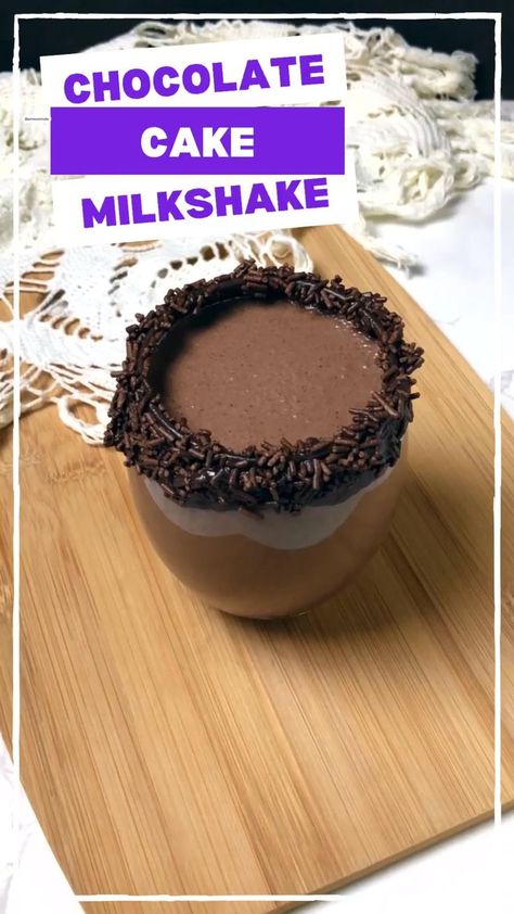 Amul Fresh Cream Recipes, Milkshake Without Ice Cream, Cake Milkshake, Chocolate Milkshake Recipe, Soft Drinks Recipes, Cold Coffee Recipes, Chocolate Dishes, Chocolate Recipes Homemade, Tastemade Recipes