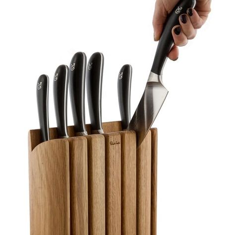 Knife Block Diy, Annie Wilkes, Signature Book, Award Winning Kitchen, Robert Welch, Knife Stand, Knife Rack, Knife Storage, Small Woodworking Projects