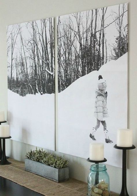 Turn a picture into large-scale art - That cool vacation pic? Transform it into gallery-worthy art decor for your wall in just a few shorts steps. Diy Wand, Engineer Prints, Photo Wall Decor, Metal Tree Wall Art, Large Wall Decor, Photo Display, Kitchen Remodel Ideas, Photo Wall Art, New Wall