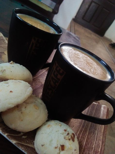 Tea with khatai biscuits, yummiest combo. Nan Khatai, Chai Tea, Steak, Biscuits, Tea, Tableware, Quick Saves