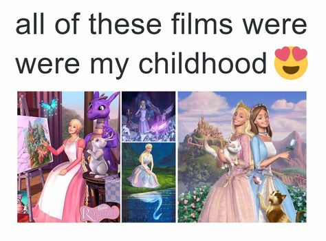 The original Barbie movies ❤️❤️❤️❤️❤️ Gen Z Childhood, Gen Z Nostalgia, Original Barbie, 12 Dancing Princesses, Generation Z, Childhood Nostalgia, Gen Z, Barbie Movies, My Childhood