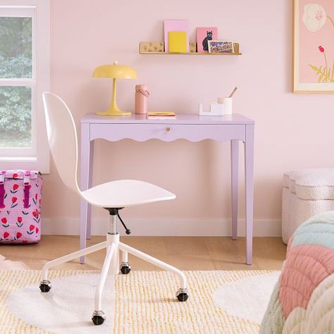 Kids Desks & Desk Chairs | West Elm Kids Desk Space, Kids Desk Area, Small Kids Desk, Desk For Girls Room, Pottery Barn Desk, Modern Kids Room Design, Bedroom Ideas For Small Rooms Cozy, Kids Desks, Small Kids Room