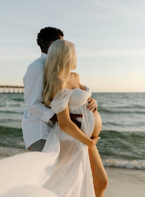 White Dress Maternity, Pregnancy Photoshoot Beach, Maternity Shoot Beach, Beach Maternity Pictures, Maternity Photography Beach, The Fear Of The Lord, Maternity Photography Poses Outdoors, Maternity Photography Poses Couple, Maternity Photo Outfits