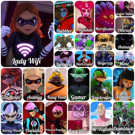 Miraculous Ladybug All Heroes, Miraculous Villains, Comics Ladybug, Ladybug E Catnoir, Ladybug Outfits, Magical Accessories, Miraculous Ladybug Oc, Great Tv Shows, Miraculous Ladybug Funny