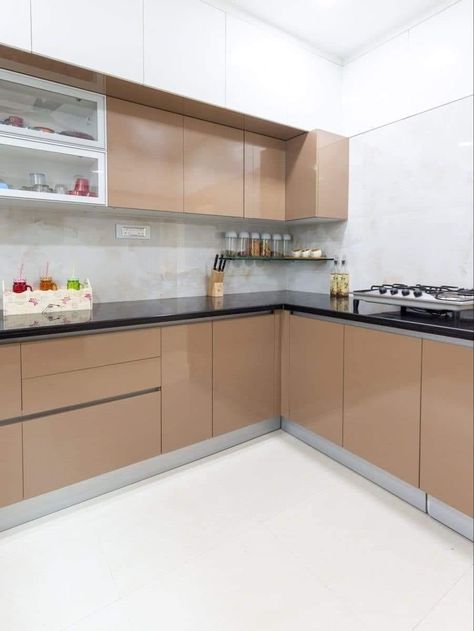 Kitchen Cabinet Colours, Modular Kitchen Colour Combination, Kitchen Trolley Design, Traditional Kitchen Decor, Cabinet Colours, Modern Kitchen Colours, Kitchen Cabinets Color Combination, Kitchen Colour Combination, Simple Kitchen Design