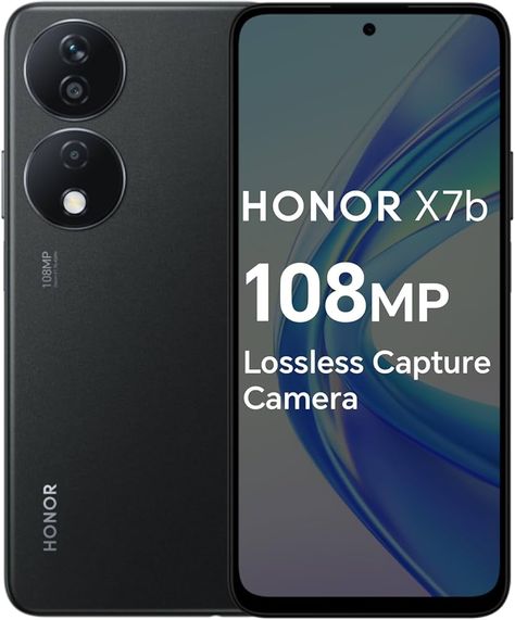 HONOR X7b Mobile Phone Unlocked, 108MP Triple Camera, 6.8" 90Hz Fullview Display, 6 GB+128 GB, Android 13, Dual SIM, Midnight Black : Amazon.co.uk: Electronics & Photo Latest Phones, Midnight Black, Mobile Phone, Tablet, Electronics, Black